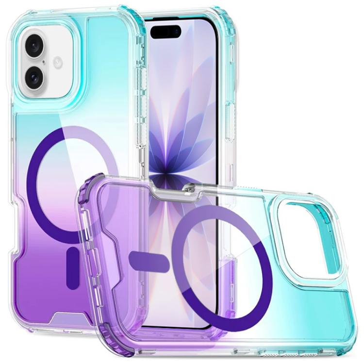 Custodia magnetica trasparente con effetto sfumato per iPhone 17