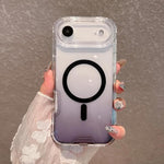 Custodia magnetica trasparente con effetto sfumato per iPhone 17