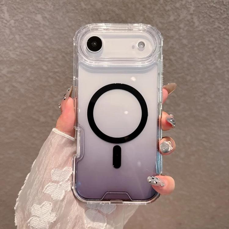 Custodia magnetica trasparente con effetto sfumato per iPhone 17