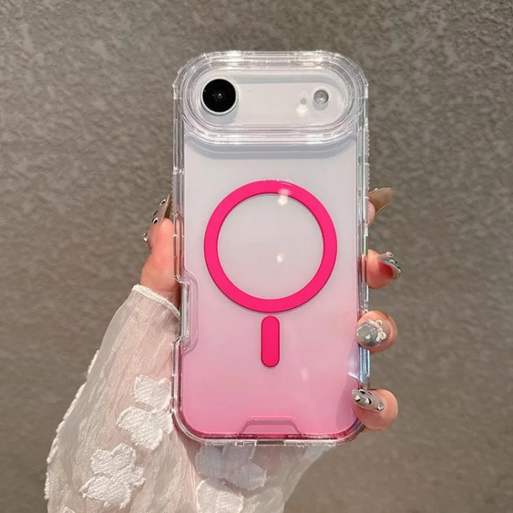Custodia magnetica trasparente con effetto sfumato per iPhone 17