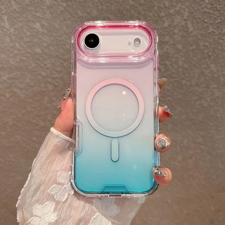 Custodia magnetica trasparente con effetto sfumato per iPhone 17