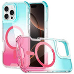 Custodia magnetica trasparente con effetto sfumato per iPhone 16