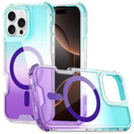 Custodia magnetica trasparente con effetto sfumato per iPhone 16