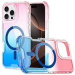 Custodia magnetica trasparente con effetto sfumato per iPhone 16