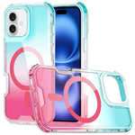 Custodia magnetica trasparente con effetto sfumato per iPhone 16