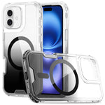Custodia magnetica trasparente con effetto sfumato per iPhone 16