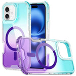 Custodia magnetica trasparente con effetto sfumato per iPhone 16