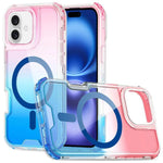 Custodia magnetica trasparente con effetto sfumato per iPhone 16