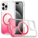 Custodia magnetica trasparente sfumata per iPhone 15 Pro Max