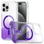 Custodia magnetica trasparente sfumata per iPhone 15 Pro Max