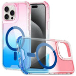 Custodia magnetica trasparente sfumata per iPhone 15 Pro Max