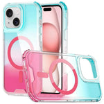 Custodia magnetica trasparente sfumata per iPhone 15 Pro Max