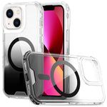 Custodia magnetica trasparente con effetto sfumato, rimovibile., For iPhone 14 / 13, For iPhone 14 Pro, For iPhone 14 Pro Max, For iPhone 13 Pro Max