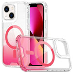 Custodia magnetica trasparente con effetto sfumato, rimovibile., For iPhone 14 / 13, For iPhone 14 Pro, For iPhone 14 Pro Max, For iPhone 13 Pro Max