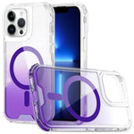 Custodia magnetica trasparente con effetto sfumato, rimovibile., For iPhone 13 Pro, For iPhone 12 / 12 Pro, For iPhone 12 Pro Max, For iPhone 11
