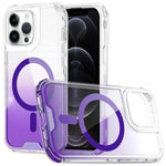 Custodia magnetica trasparente con effetto sfumato, rimovibile., For iPhone 13 Pro, For iPhone 12 / 12 Pro, For iPhone 12 Pro Max, For iPhone 11