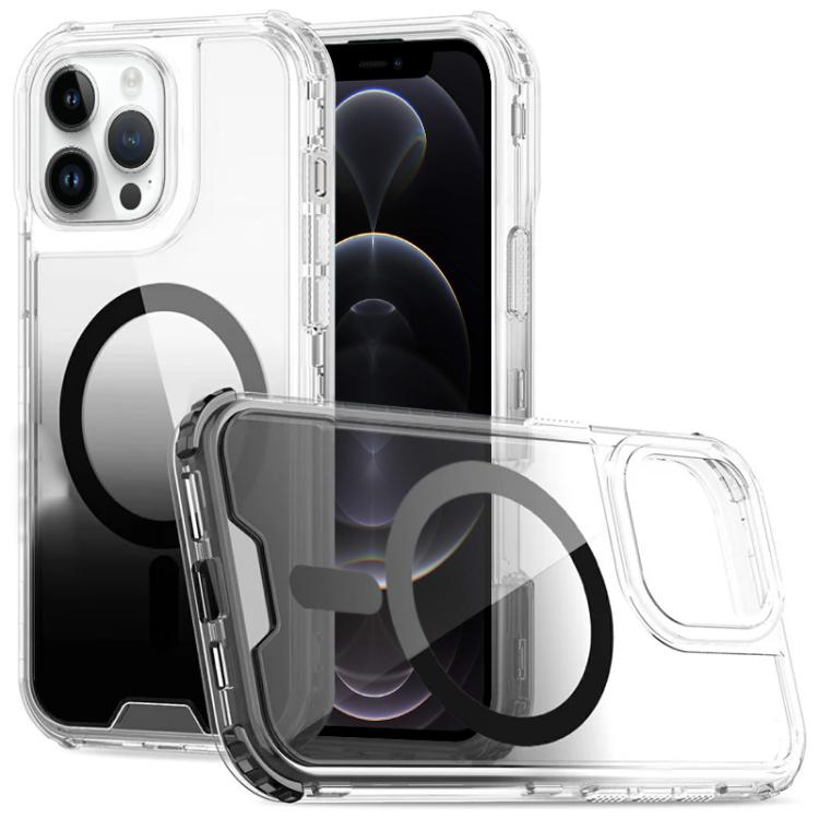 Custodia magnetica trasparente con effetto sfumato, rimovibile., For iPhone 13 Pro, For iPhone 12 / 12 Pro, For iPhone 12 Pro Max, For iPhone 11