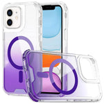 Custodia magnetica trasparente con effetto sfumato, rimovibile., For iPhone 13 Pro, For iPhone 12 / 12 Pro, For iPhone 12 Pro Max, For iPhone 11