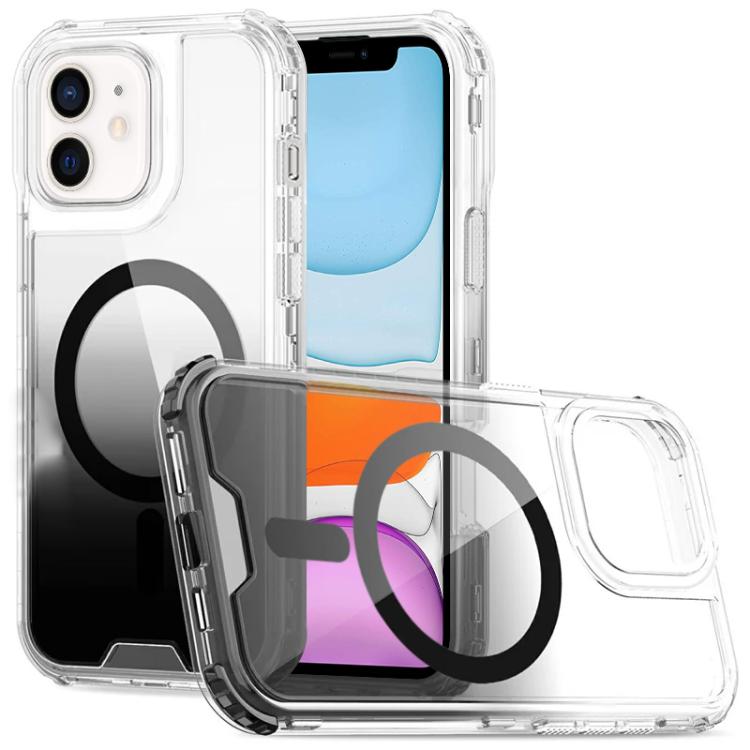 Custodia magnetica trasparente con effetto sfumato, rimovibile., For iPhone 13 Pro, For iPhone 12 / 12 Pro, For iPhone 12 Pro Max, For iPhone 11