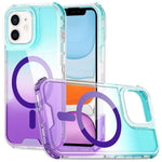 Custodia magnetica trasparente con effetto sfumato, rimovibile., For iPhone 13 Pro, For iPhone 12 / 12 Pro, For iPhone 12 Pro Max, For iPhone 11
