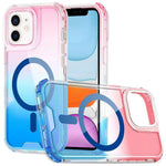Custodia magnetica trasparente con effetto sfumato, rimovibile., For iPhone 13 Pro, For iPhone 12 / 12 Pro, For iPhone 12 Pro Max, For iPhone 11