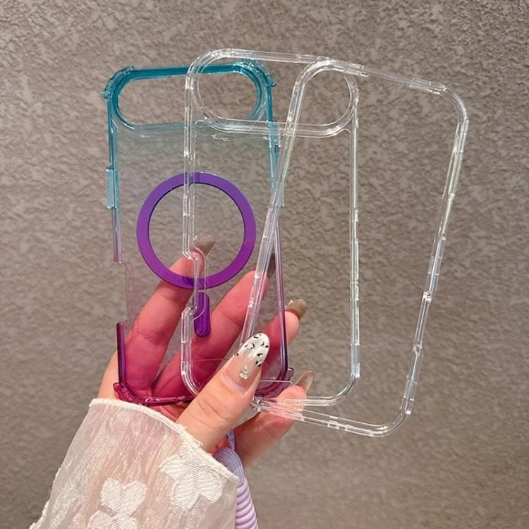 Custodia magnetica trasparente con effetto sfumato, rimovibile., For iPhone 14 / 13, For iPhone 14 Pro, For iPhone 14 Pro Max, For iPhone 13 Pro Max