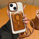 Custodia portafoglio magnetica con porta carte per iPhone 13