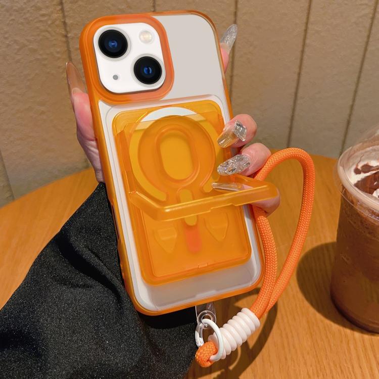 Custodia magnetica con porta carte e cinturino per iPhone 14