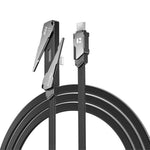 REMAX CB53 Cavo dati intrecciato per ricarica rapida, 1,2 m, PD30W, da Type-C a 8 pin, con supporto per telefono., Type-C to 8 Pin