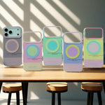 Cover magnetica effetto pelle per iPhone 15 Pro