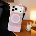 Cover magnetica effetto pelle per iPhone 15 Pro