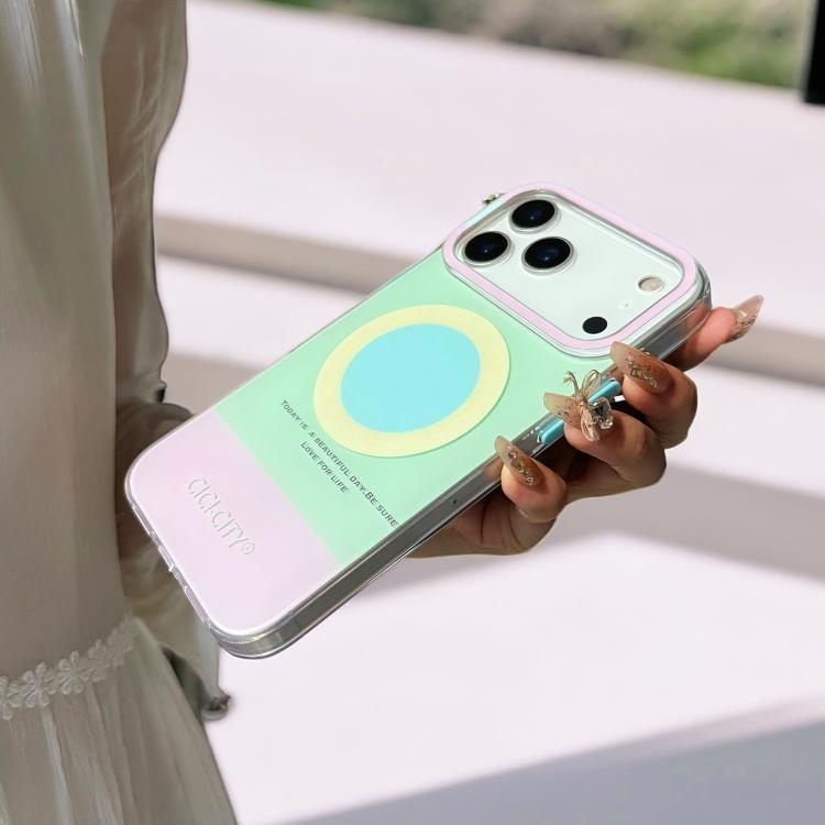 Cover magnetica effetto pelle per iPhone 15 Pro