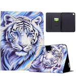 Custodia per tablet in ecopelle dipinta con filo da cucito Voltage, For Samsung Galaxy Tab A11 / A9, For Samsung Galaxy Tab A 10.1 2019 / T510