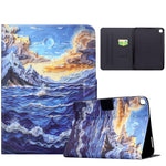 Custodia per tablet in ecopelle dipinta con filo da cucito Voltage, For Samsung Galaxy Tab A11 / A9, For Samsung Galaxy Tab A 10.1 2019 / T510