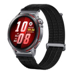 Cinturino per orologio in nylon traspirante a doppia maglia con connettori in metallo e sensazione di nuvola., 22mm