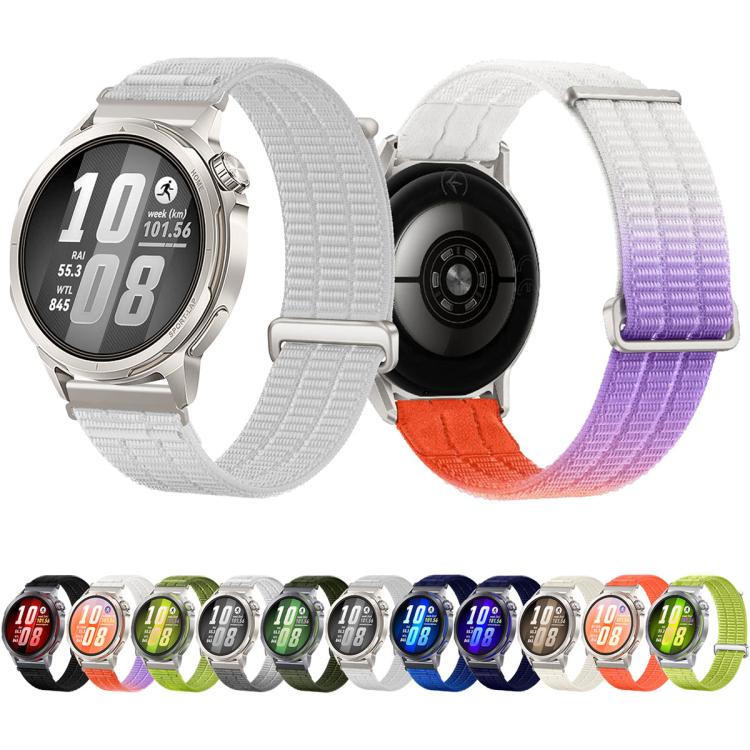 Cinturino per orologio in nylon traspirante a doppia maglia con connettori in metallo e sensazione di nuvola., 18mm, 20mm