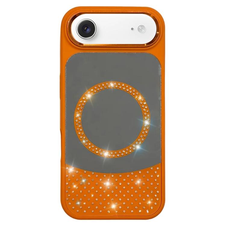 Custodia magnetica per telefono con superficie a specchio in cristallo e strass., For iPhone Air, For iPhone 16 Pro Max, For iPhone 16 Pro