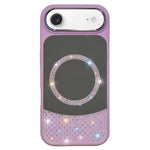 Custodia magnetica per telefono con superficie a specchio in cristallo e strass., For iPhone Air, For iPhone 16 Pro Max, For iPhone 16 Pro