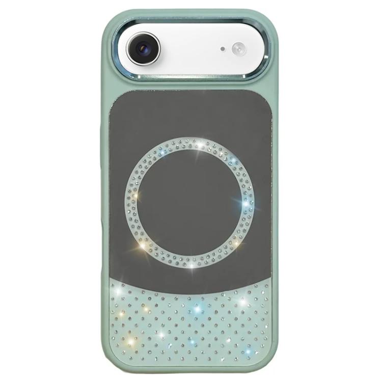 Custodia magnetica per telefono con superficie a specchio in cristallo e strass., For iPhone Air, For iPhone 16 Pro Max, For iPhone 16 Pro