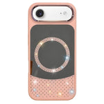 Custodia magnetica per telefono con superficie a specchio in cristallo e strass., For iPhone Air, For iPhone 16 Pro Max, For iPhone 16 Pro