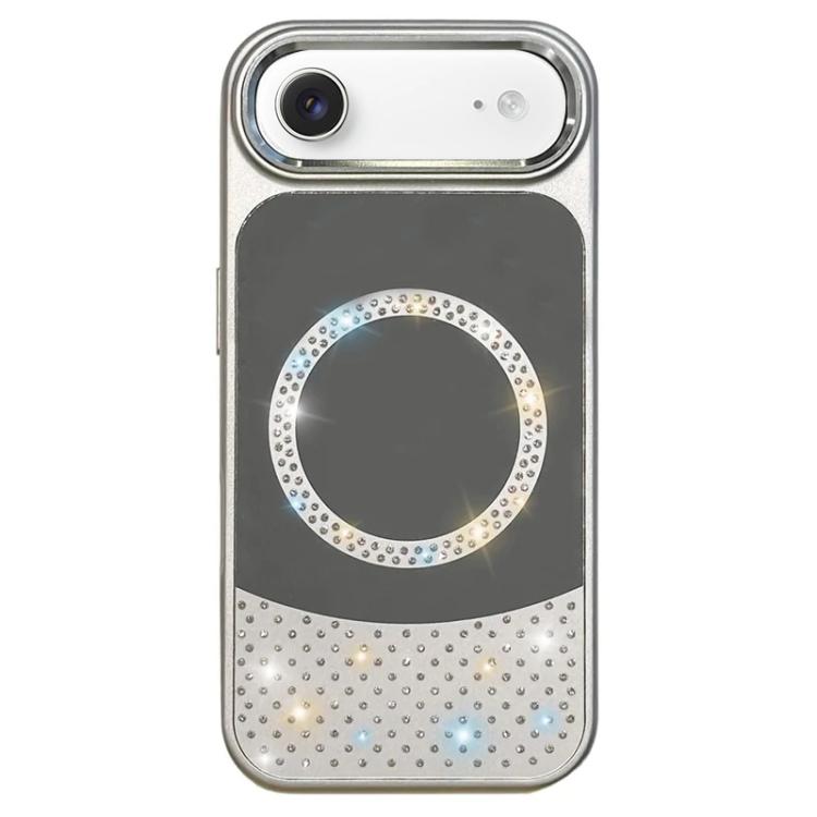 Custodia magnetica per telefono con superficie a specchio in cristallo e strass., For iPhone Air, For iPhone 16 Pro Max, For iPhone 16 Pro
