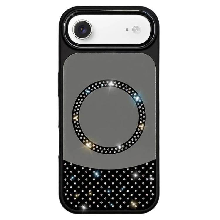 Custodia magnetica per telefono con superficie a specchio in cristallo e strass., For iPhone Air, For iPhone 16 Pro Max, For iPhone 16 Pro