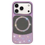 Custodia magnetica con specchio e strass per iPhone 17 Pro