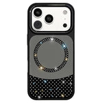 Custodia magnetica con specchio e strass per iPhone 17 Pro
