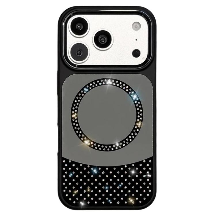 Custodia magnetica con specchio e strass per iPhone 17 Pro