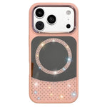 Custodia magnetica con specchio e strass per iPhone 17 Pro