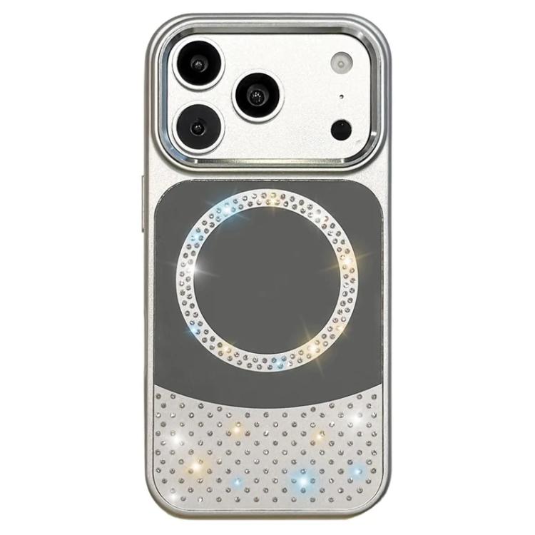Custodia magnetica con specchio e strass per iPhone 17 Pro