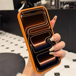 Custodia magnetica specchio con strass per iPhone 14