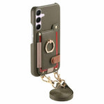 Portafoglio ad anello con texture litchi in pelle vegana + custodia per telefono in PC con tracolla, For Samsung Galaxy A36 5G, For Samsung Galaxy A16 5G / 4G, For Samsung Galaxy A25 5G / 4G