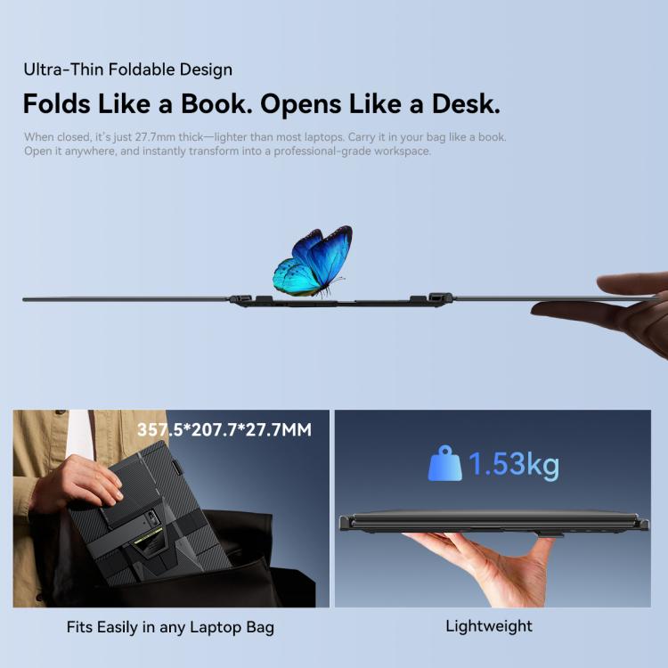 Blackview DCM5 14 inch Dual Monitor Portable Laptop Screen Extender with Speaker, DCM5